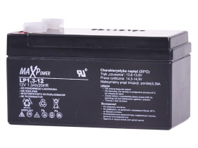 Akumulator żelowy 12V 1,3Ah MaxPower