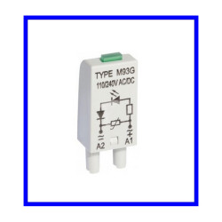 MODUŁ SYGNALIZACYJNY LED ZABEZPIECZAJACY LM93G (B) CZARNY 110-230V AC/DC RELPOL