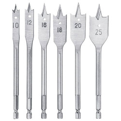 kwb 512490 milling set 6-piece precision Wood Drill Bits 10-25mm
