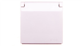 Simon 54 Pokrywa Gniazda Do Wersji Ip44 Z Przesłonami Z Klapką Biała Dgz1buzp/11