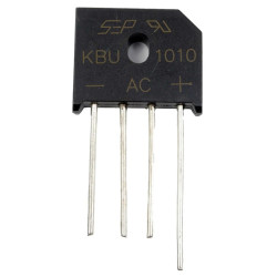 Mostek prostowniczy KBU1010 jednofazowy THT 10A 1000V