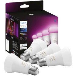 Philips 871951432840200 Hue LED Bulb 4-Pack 16M Colours E27 Bluetooth