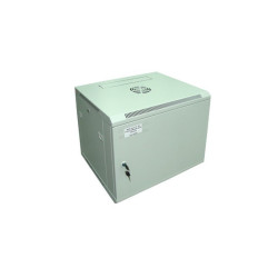 Szafa Rack 19" wisząca PILO 9U |600x450x500 RAL7035, drzwi metalowe