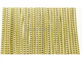 Zestaw 1300szt oznaczników literowych do kabli A-Z