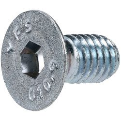 R-TECH 337396 M6 X 12 Hex Socket Countersunk Screws Steel BZP - Pack Of 100