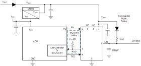Local interconnect network (LIN) transceiver with dominant state timeout