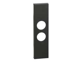 LIVING NOW Plakietka gniazda TV-SAT - 1 moduł - czarna KG09 LEGRAND