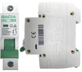 Bezpiecznik Nadmiarowo Prądowy Wyłącznik Nadprądowy 6kA C 10A 1P Eska Gacia