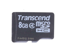 Karta Micro SD MicroSDHC, 8 GB Nie MLC, Transcend -25 → +85°C