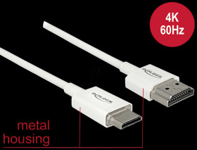 85144 HDMI-a plug &gt; HDMI mini-C plug 4K 2 m.