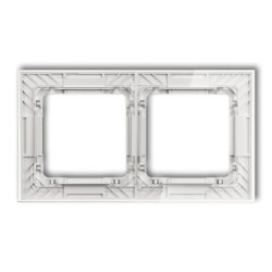 DECO Ramka uniwersalna podwójna transparentna DECO Art - efekt szkła (ramka: transparentna spód: biały) transparentny 52-0-DRS