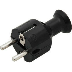 Wtyk Sieciowy WT-30-2 16A Unishuko, Czarny Elgotech