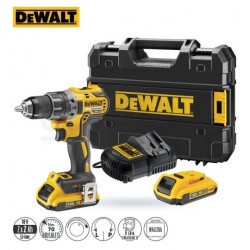 AKUMULATOROWA WIERTARKO-WKRĘTARKA XR 18V 2*2.0AH DEWALT