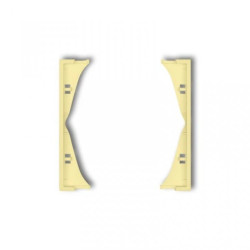 MINI Ramka pośrednia do gniazd podwójnych kanarkowa 43MRP-2