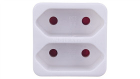 Rozgałęźnik Wtyczkowy 2-Gniazda B/U Euro 1508030