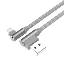 Kabel USB -Lightning 1m kątowy UNITEK C14055GY /Apple Iphon