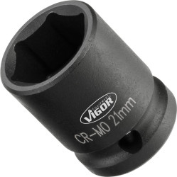 Vigor V5550S-21 zewnętrzny sześciokąt Nasadka udarowa 21 mm 1/2" (12.5 mm)