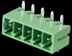 CTB932HE/5 Header - 5-pin, RM 3.81 mm, 90°