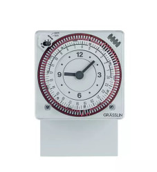 Przełącznik czasowy DIN 1-kanałowy Analogowa 230 V AC Grässlin