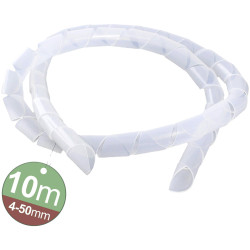 Quadrios 2111C142 Spiral Tube 4-50mm White Flexible &amp; Halogen-Free