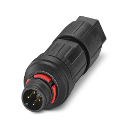 Przemysłowe złącze okrągłe 4-pinowe M12 Kabel Wtyk Phoenix Contact Męski IP65, IP67 SACC