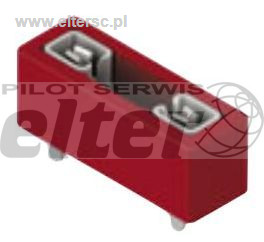 Gniazdo bezp. nożowego KEYSTONE 3557-10 30A czerw.