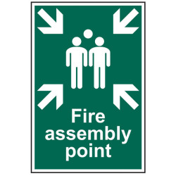 Scan 1541 Fire Assembly Point - PVC 200 x 300mm