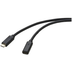 Renkforce RF-4755222 USB cable USB 3.2 Gen 2 USB-C 2m Black PVC