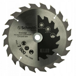 Tarcza piła do drewna widiowa 165x30 18T Schmith