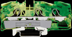 2016-1307 3-conductor feed-through terminal, 76A 16.0mm² yellow/grey