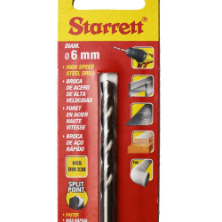 Wiertło Ø: 6mm dł: 93 mm HSS 130° Starrett Wiertło kręte