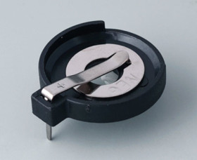 Battery holder for button cell Ø 23 mm, 1 cell, PCB mounting, A9193038