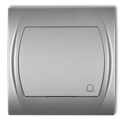 LOGO Przycisk /dzwonek/ srebrny metalik 7LWP-4
