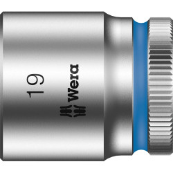 3/8 inch socket wrench, external hexagon, 19 mm, L 30 mm, 05003564001
