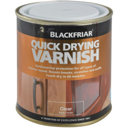Blackfriar BF0270003F1 Quick Drying Duratough Interior Varnish Clear Matt 250ml
