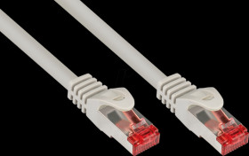 8060-075 Patch cable Cat.6, S/FTP PiMF, 250 MHz, gray, 7.5m
