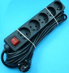 KEMOT 5xGN.SIEĆ+WYŁ 5,0mb CZARNY