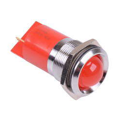 Q22P1CXXR24AEDL Red Prominent 22mm 24V LED Panel Indicator IP67 APEM