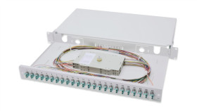 Panel Krosowy Fo Z Wyposażeniem 19 1U, 24X Lc Dx, Om3, Pigtaile, Adaptery,...