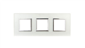 Dante Ramka Potrójna Szkło Perl Glass 4504183