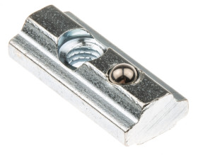 Część łącząca Nakrętka do rowków typu T Rozmiar rowka 5mm RS PRO Element mocowania i łączenia Rozmiar gwintu M5