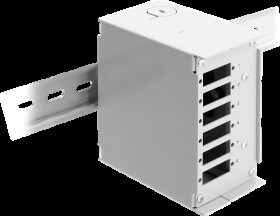 91065 Fiber optic patch panel, 6-port, SC Duplex, LC Quad, grey