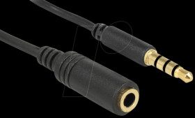 84667 Jack, 3.5 mm, ST/BU, 4-pin, iPhone, 2.0 m, black