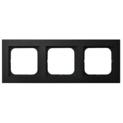 SONATA czarny met. R-3R/33 ramka 3-krotna OSPEL