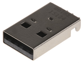Złącze USB A Montaż powierzchniowy Męski ,1-portowe