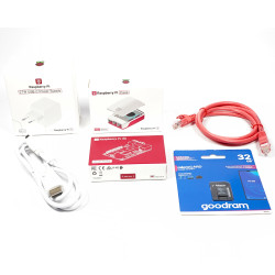Zestaw Raspberry Pi 5 WiFi 4GB RAM PCIe 32GB microSD + oficjalne akcesoria