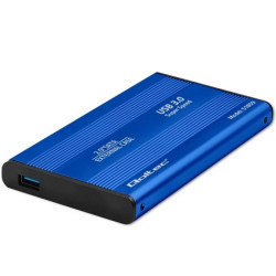 Qoltec Aluminiowa Obudowa kieszeń do dysków HDD SSD 2.5 SATA3 USB 3.0 Niebieski