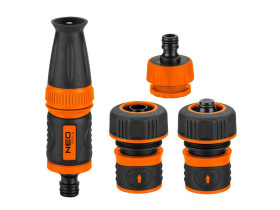 Zestaw 3/4" ze zraszaczem prostym złaczkami i przyłaczem do kranu 15-711 TOPEX