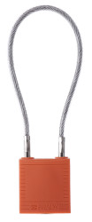 Blokada Kłódki z kluczem i kłódki zabezpieczające Brady Pomarańczowy długość pałąka: 106.68mm zamki: 1