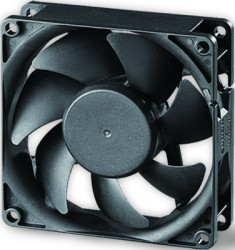 DC axial fan, 24 V, 80 x 80 x 25 mm, 96.84 m³/h, 46 dB, ball bearing, SUNON GE80252B2-000U-AC9